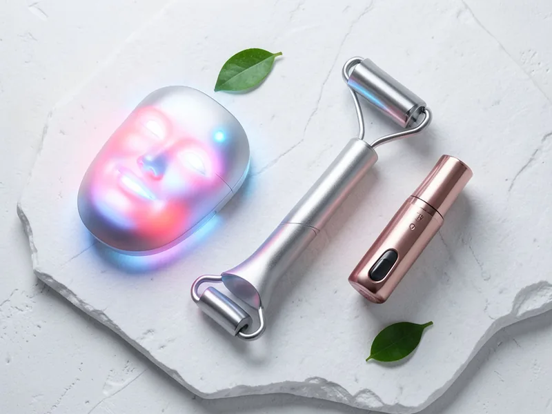 LED skincare device and cryo roller beauty technology tools