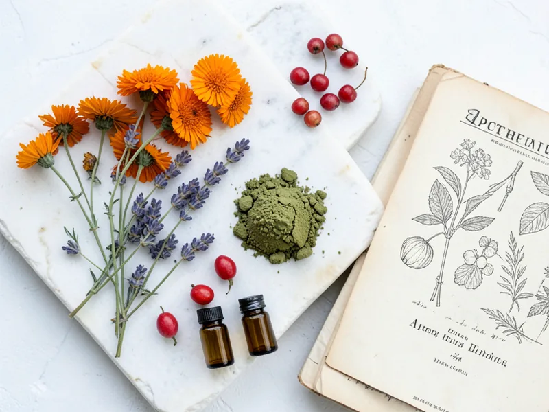 Botanical skincare raw ingredients for cosmetic science credentials